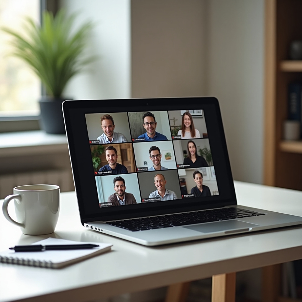 Remote cohort session shown on a video call screen with participants discussing analytics